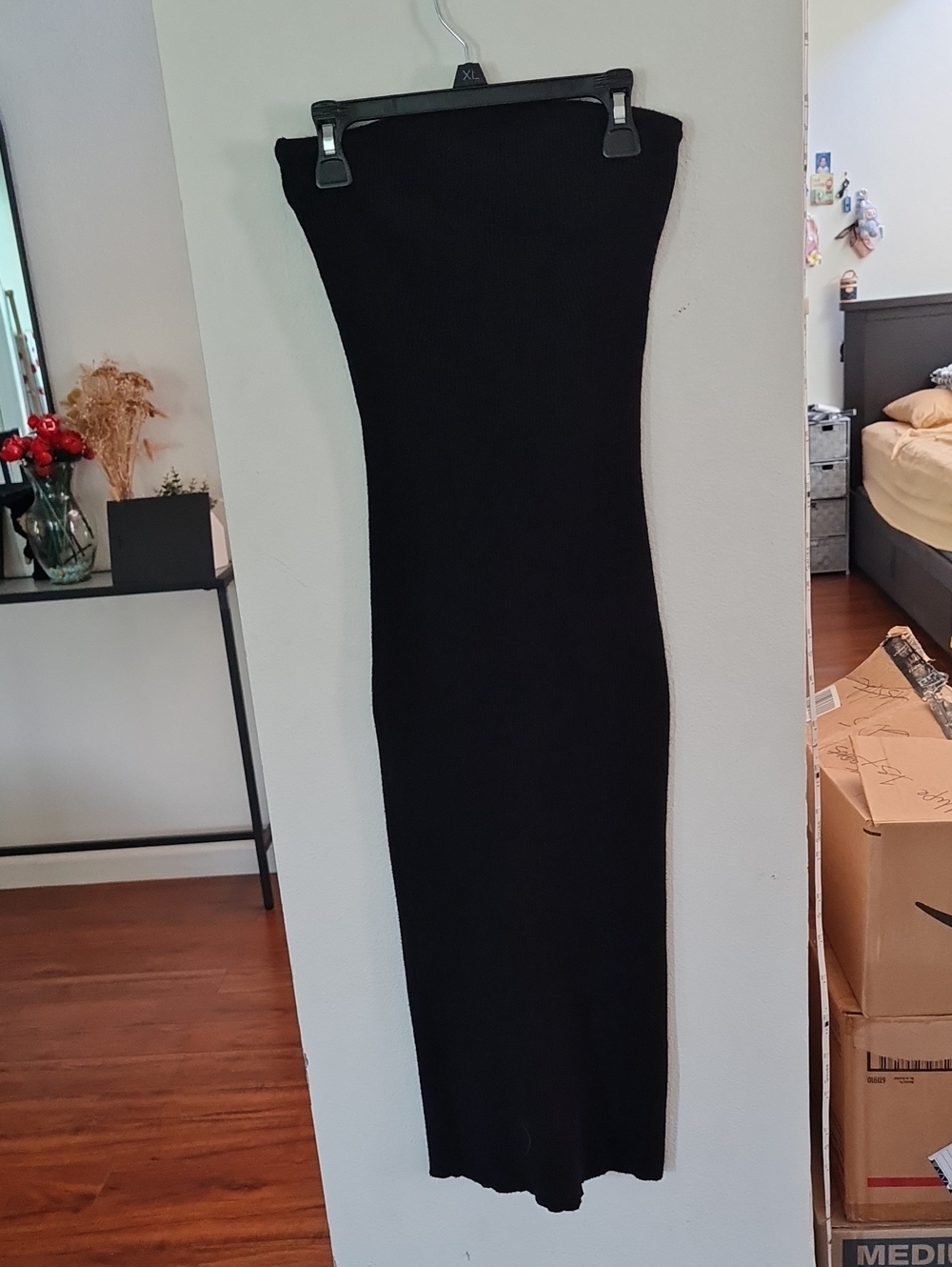 Forever 21 Black Strapless Maxi Dress